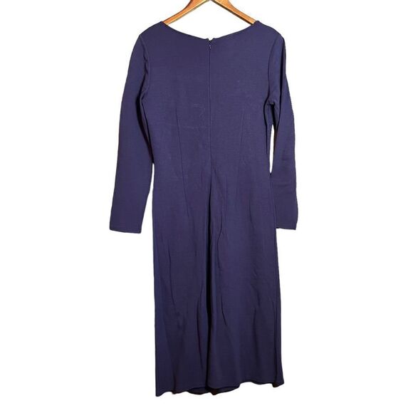 NEW! Talbots purple knit long sleeve dress - Picture 9 of 11